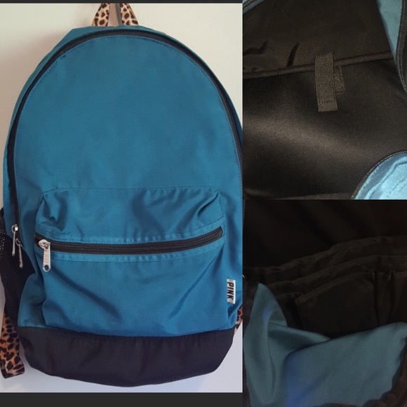 ?PINK VS?2014 TEAL BLUE & ANIMAL PRINT BACKPACK main image 5